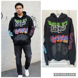 LaRopa Life Dark Green Hoodie Streetwear Size L